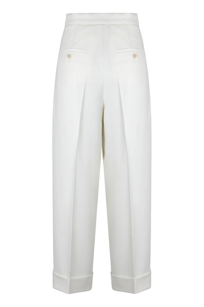 High-waisted wool pants RTW