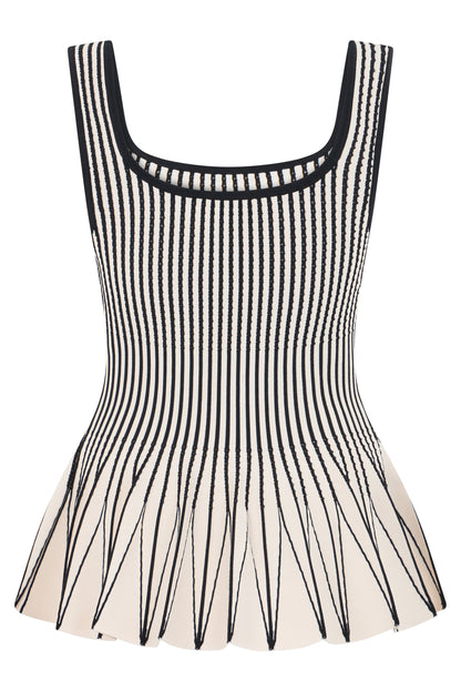 Sleeveless striped top RTW