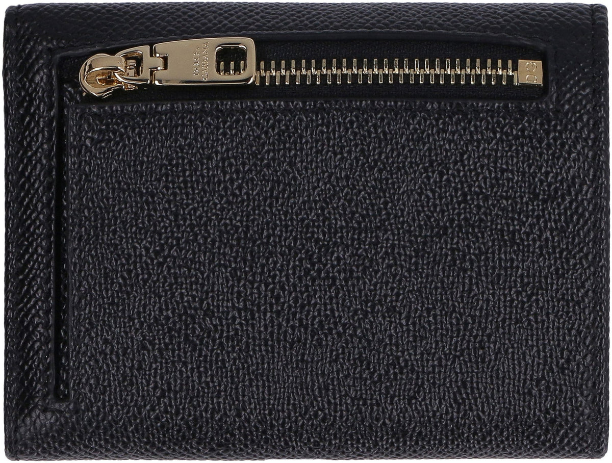 Dolce & Gabbana Dauphine-print leather wallet