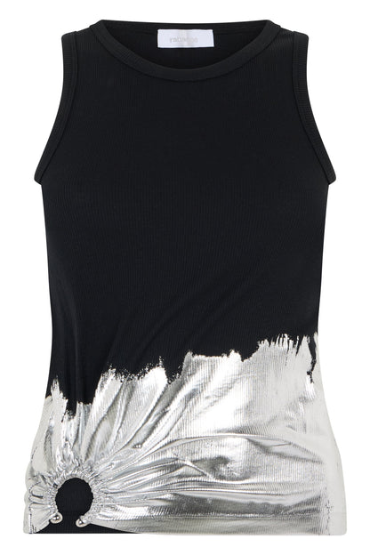 Metallic cotton top RTW