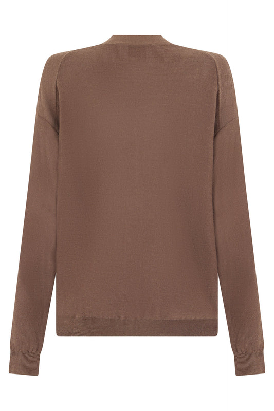 Cardigan in mixed wool RTW