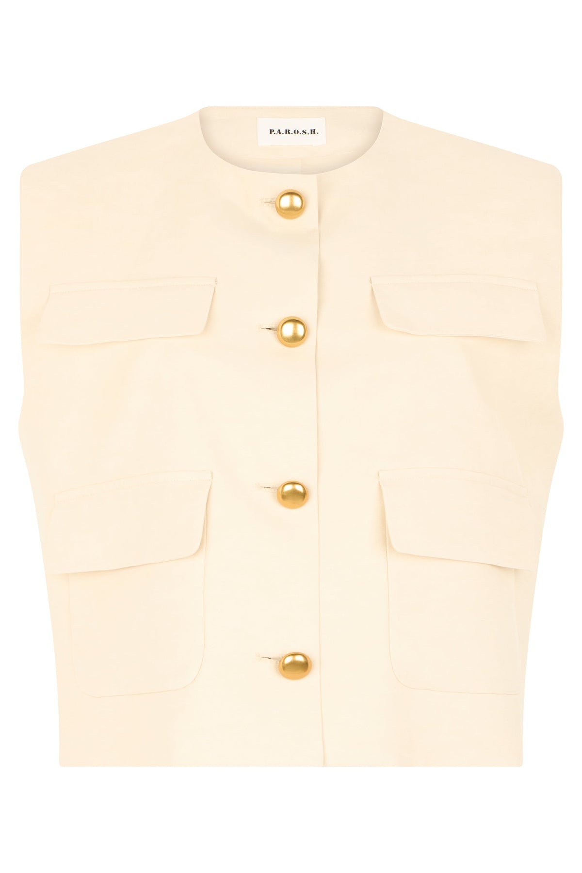 Vest in viscose-linen blend RTW