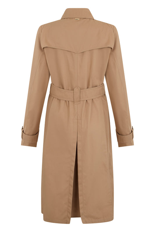 Long trench in cotton RTW