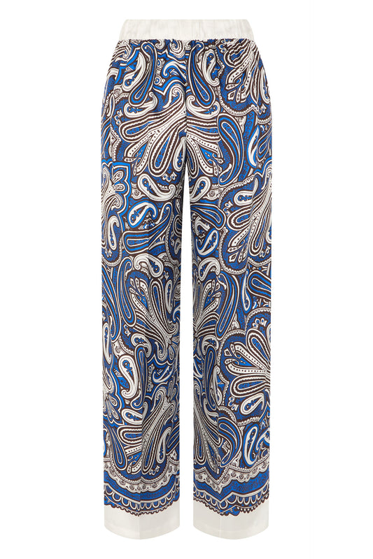 Silk pants with print RTW