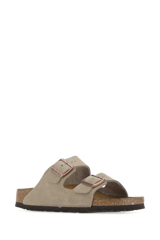 Birkenstock Arizona sfb taupe, suede leather