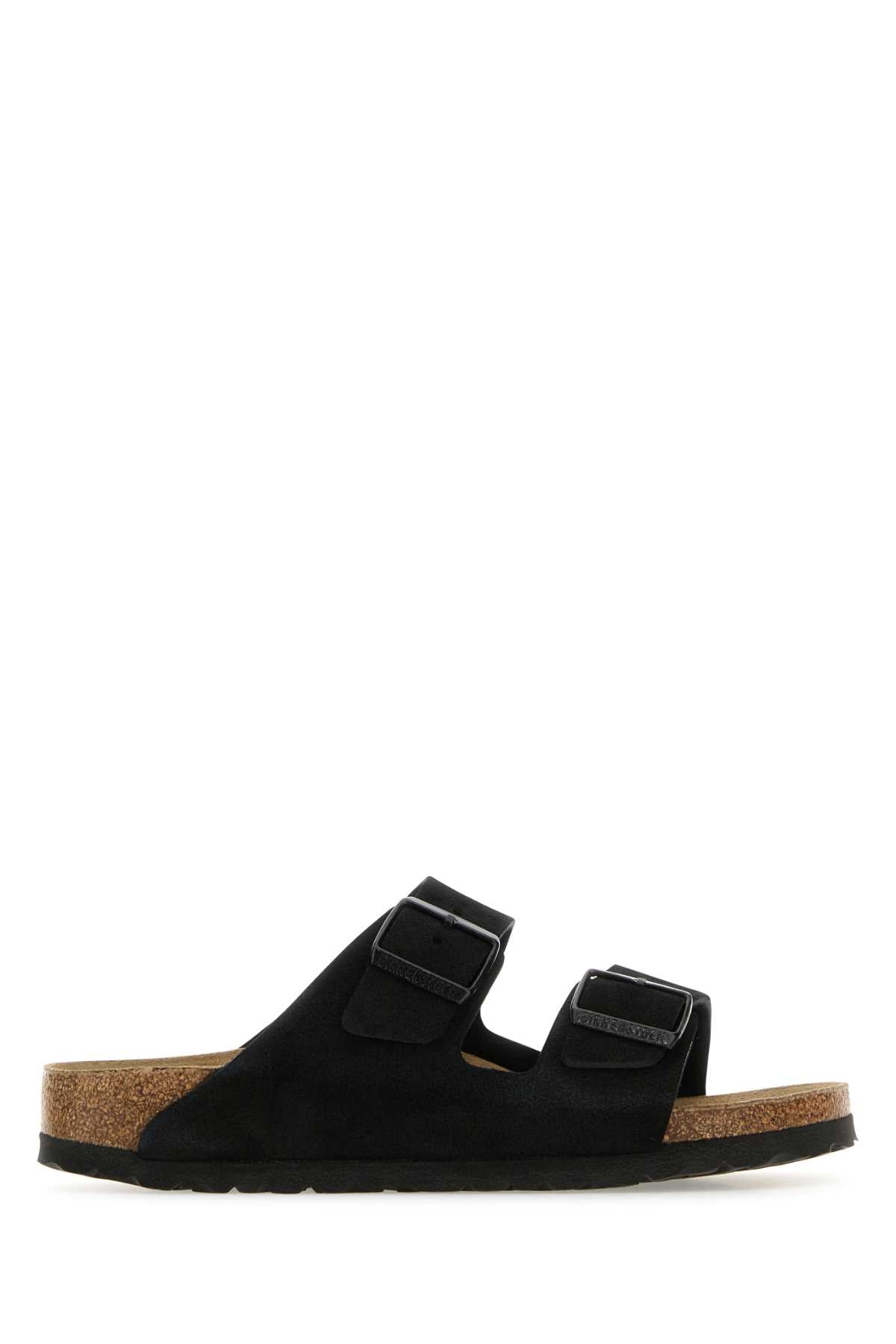 Birkenstock Arizona black, suede leather