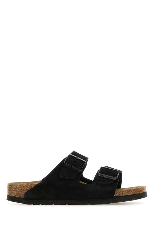 Birkenstock Arizona black, suede leather