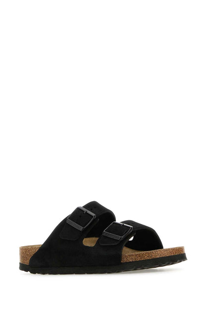 Birkenstock Arizona black, suede leather