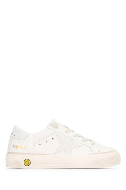 Golden Goose Kids May nappa upper suede star and heel