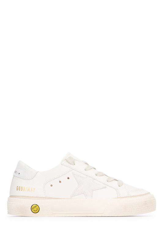 Golden Goose Kids May nappa upper suede star and heel