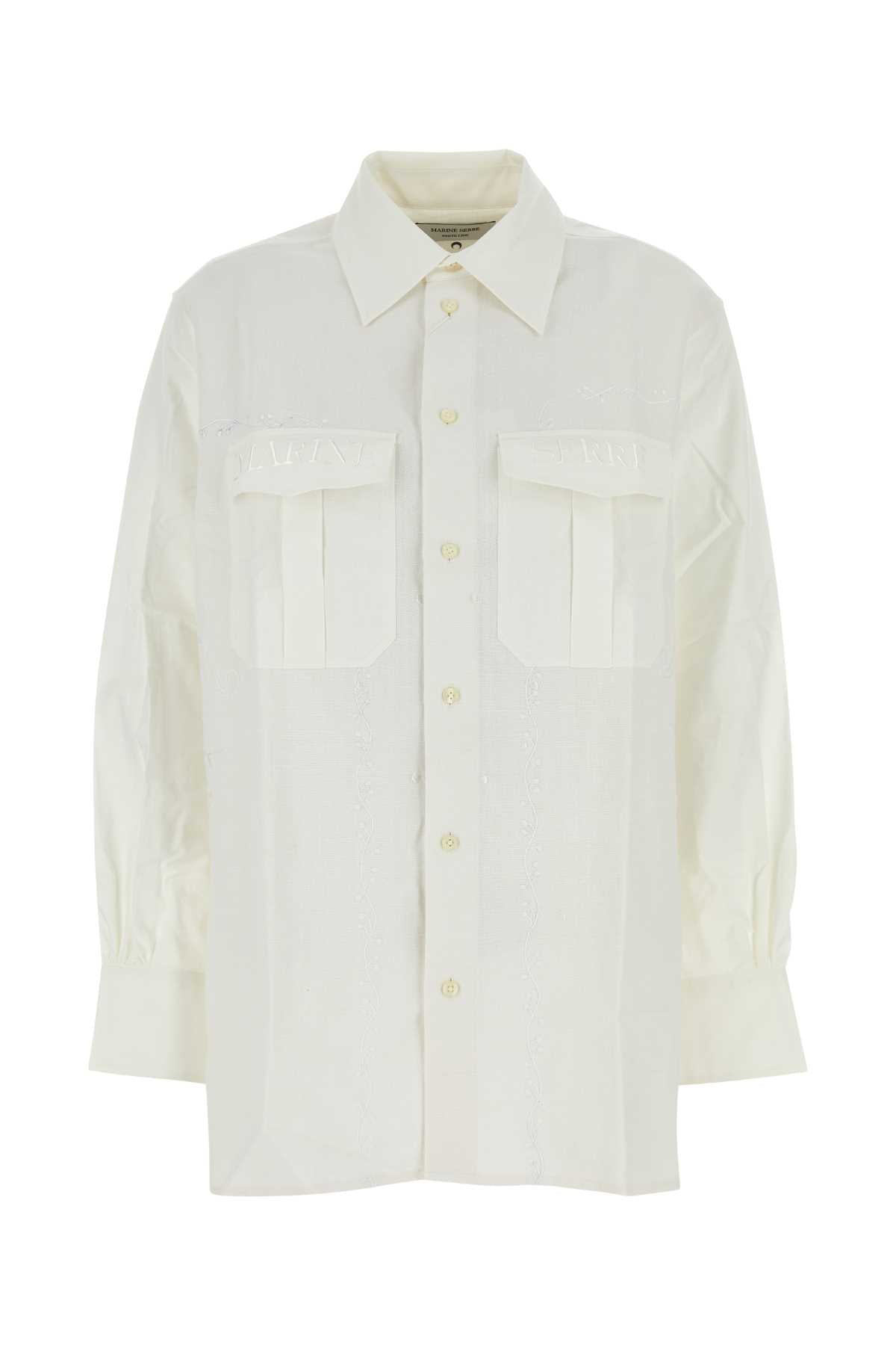 UPCYCLED HOUSEHOLD LINEN TWIN POCKET SHIRT SHIRTS
