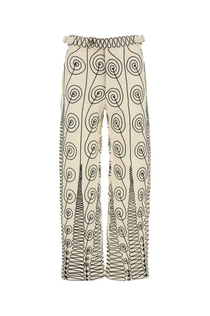 QUILLWORK TROUSERS PANTS