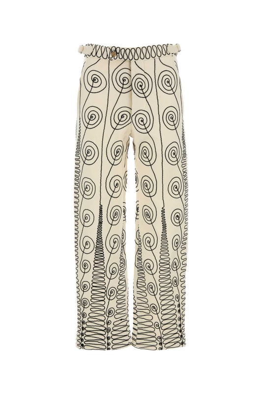 QUILLWORK TROUSERS PANTS