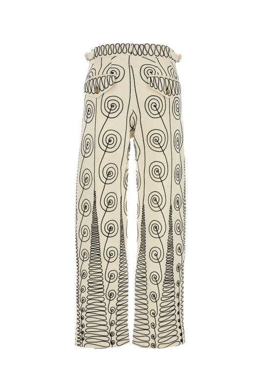 QUILLWORK TROUSERS PANTS