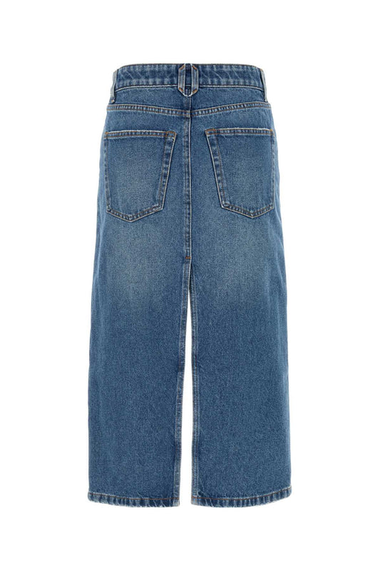 TWEED AND DENIM SKIRT SKIRTS