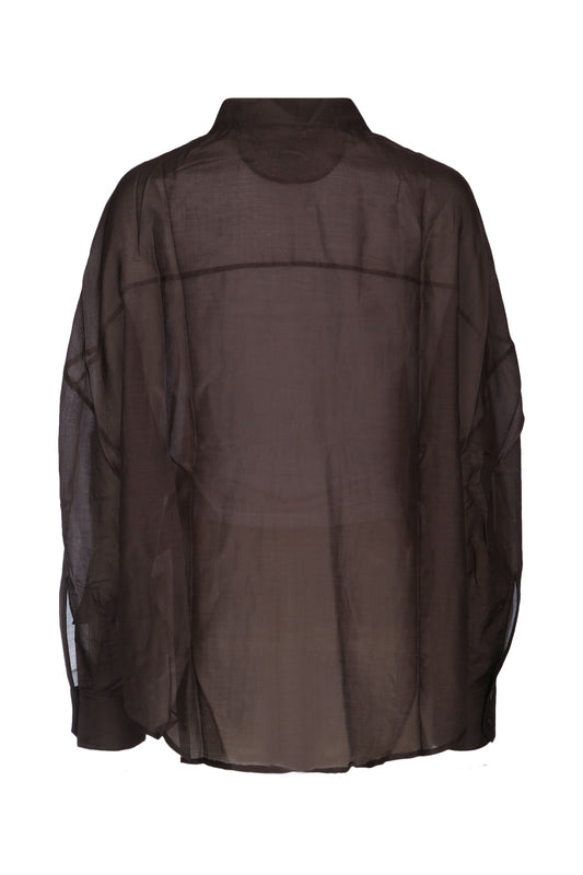 Donde Esteban Salpicon long sleeve silk shirt