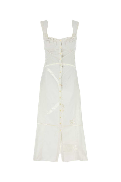 REGENERATED HOUSEHOLD LINEN BUSTIER DRESS DRESSES