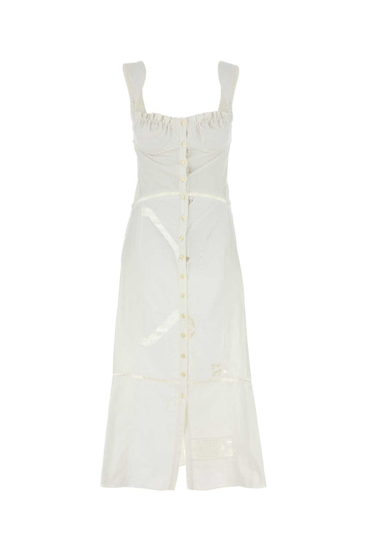 REGENERATED HOUSEHOLD LINEN BUSTIER DRESS DRESSES
