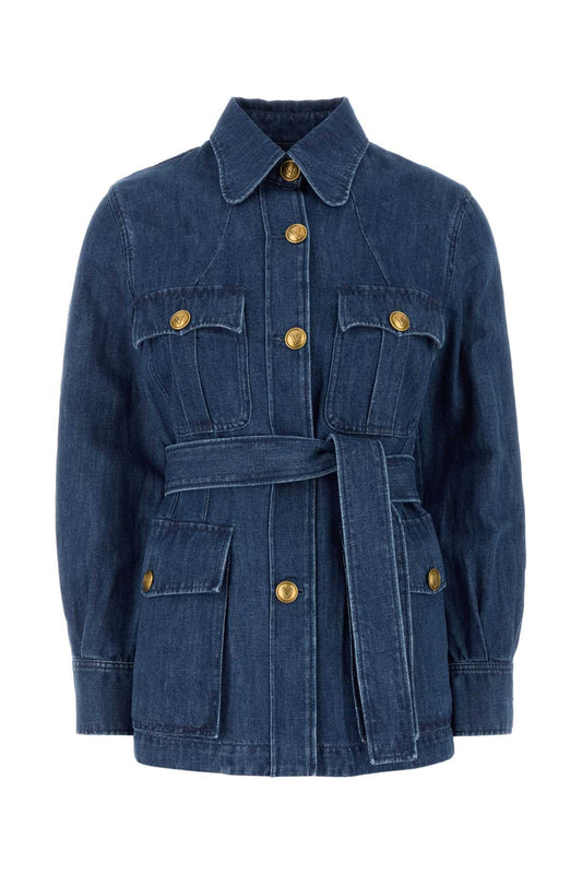 SAHARIANA IN DENIM | SOLI BLAZERS AND VESTS