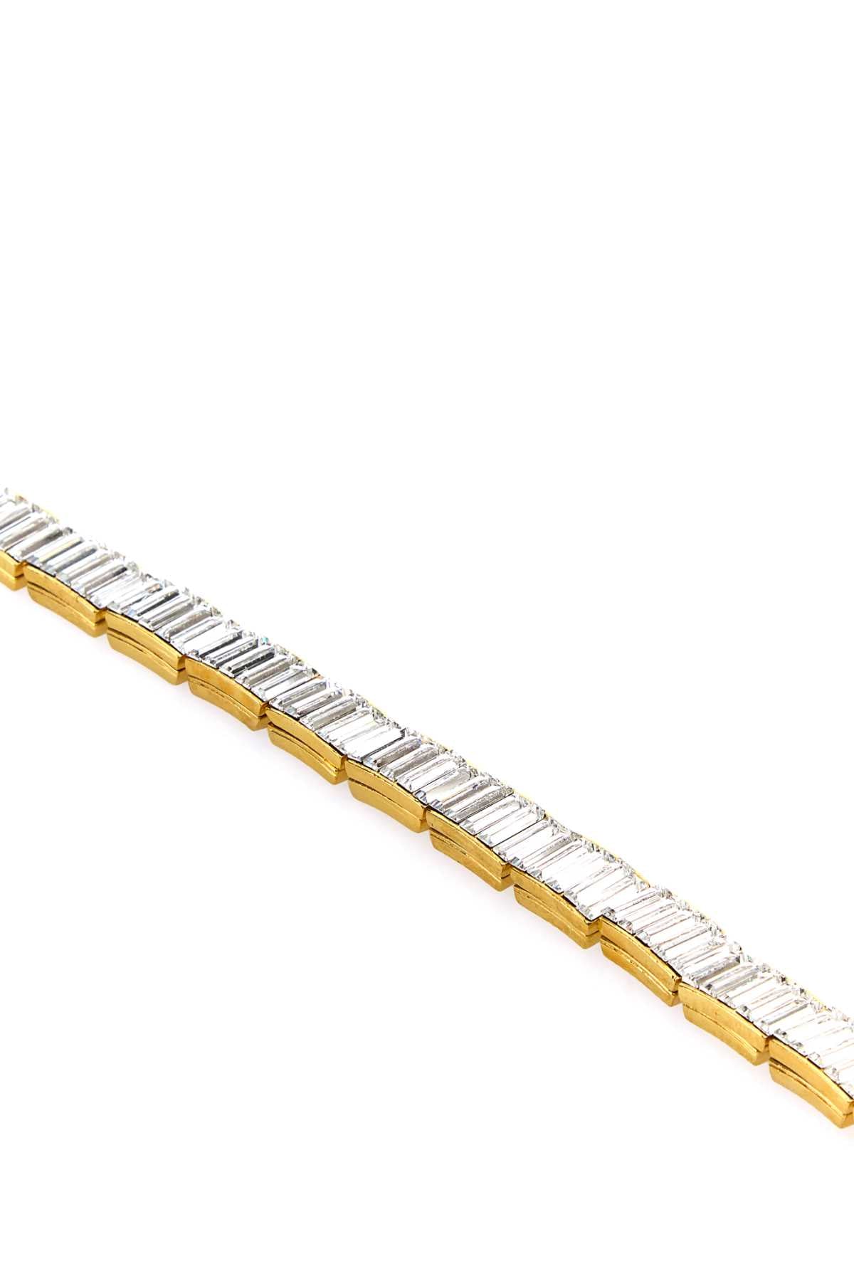Alessandra Rich Crystal baguette choker