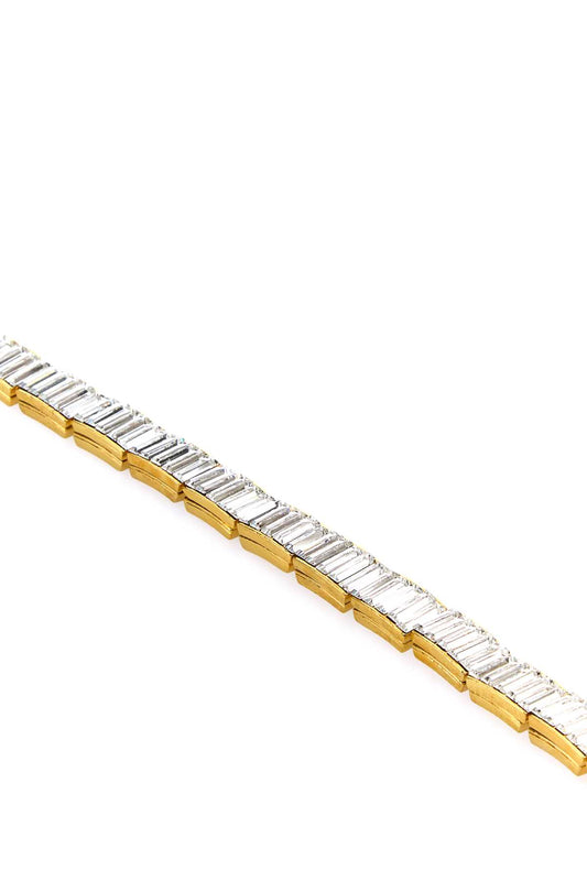 Alessandra Rich Crystal baguette choker