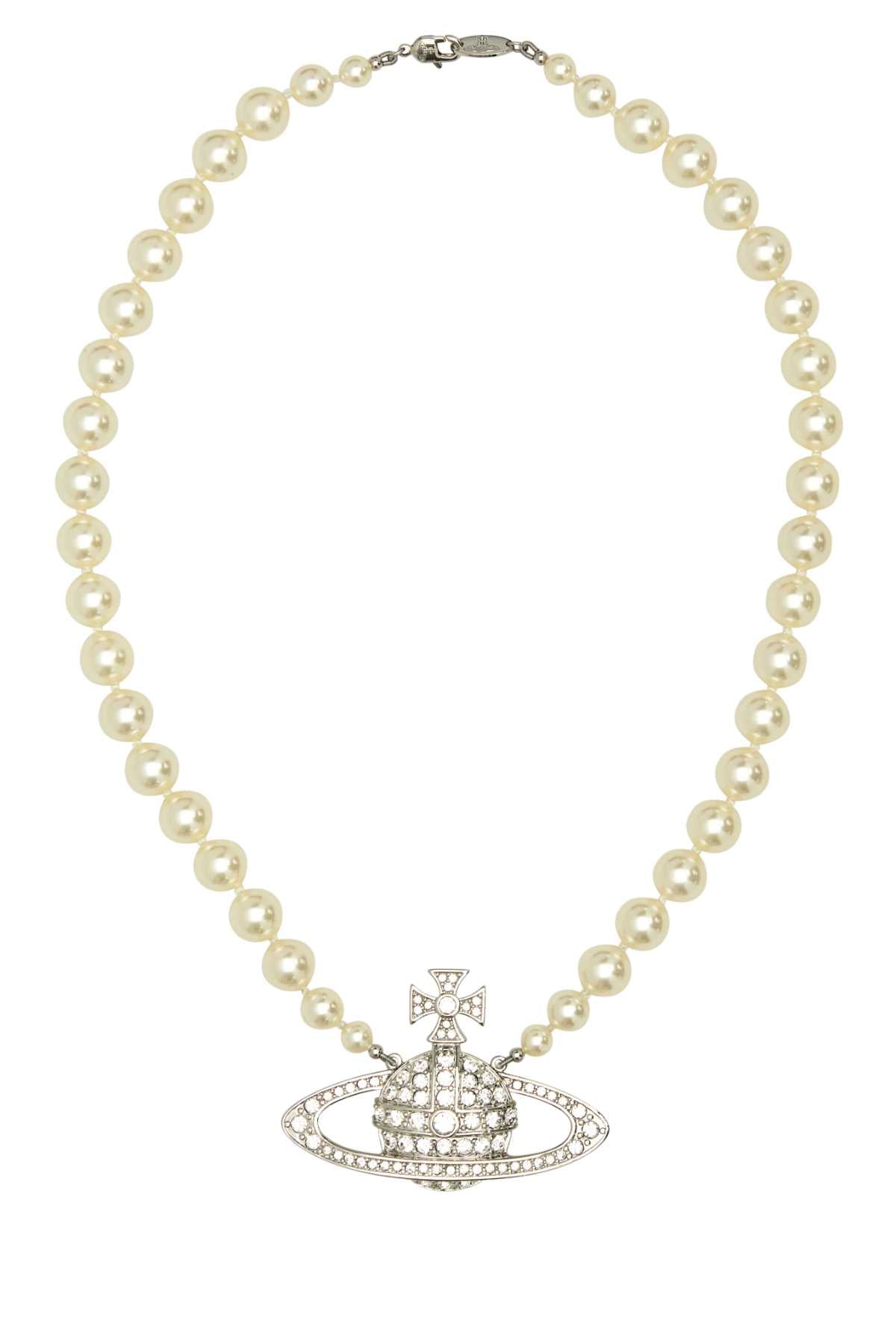 MAN. BAS RELIEF PEARL NECKLACE NECKLACES