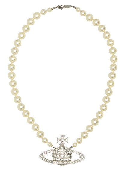 MAN. BAS RELIEF PEARL NECKLACE NECKLACES