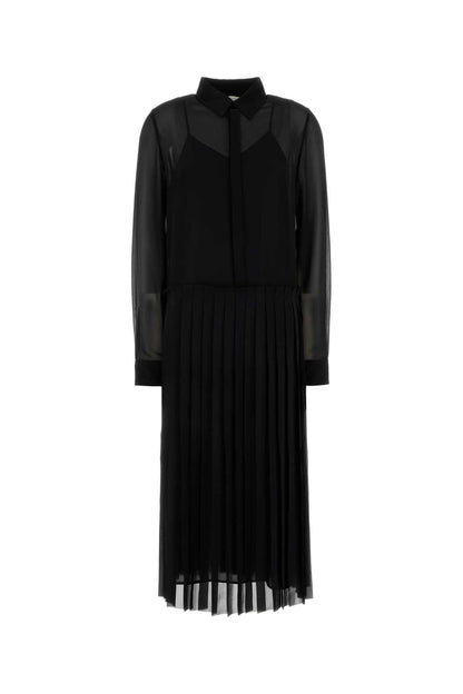 PLEATED MIDI DRESS DRESSES