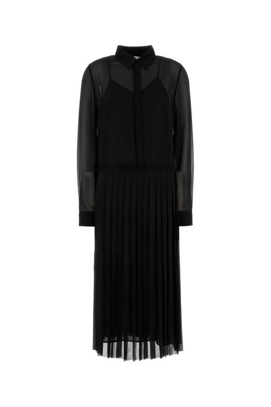 PLEATED MIDI DRESS DRESSES
