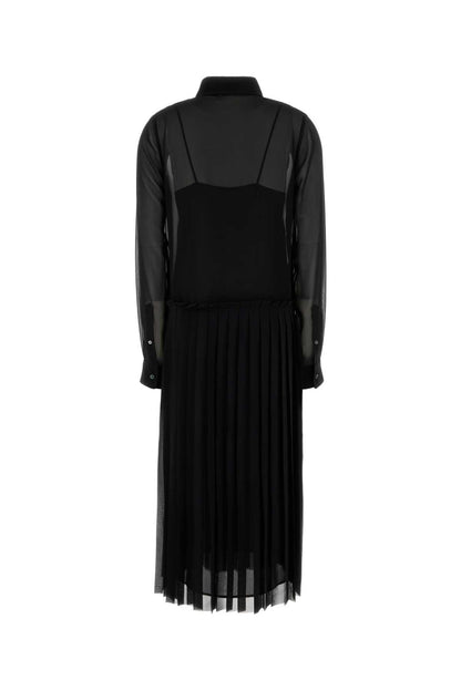 PLEATED MIDI DRESS DRESSES