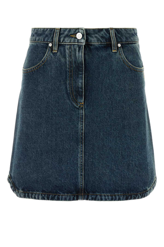 MINI DENIM SKIRT WITH POCKETS SKIRTS