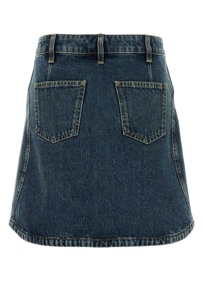 MINI DENIM SKIRT WITH POCKETS SKIRTS