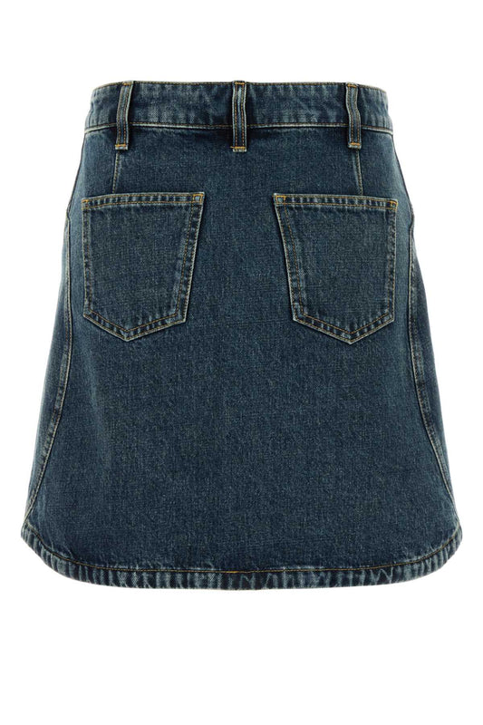 MINI DENIM SKIRT WITH POCKETS SKIRTS