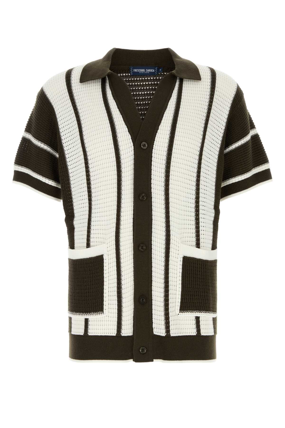 FABRICIO CROCHET STRIPE CARDIGAN SHIRT SS SHIRTS