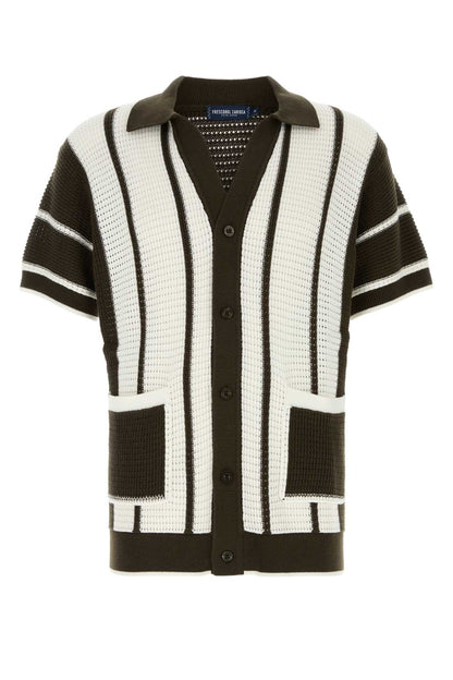 FABRICIO CROCHET STRIPE CARDIGAN SHIRT SS SHIRTS