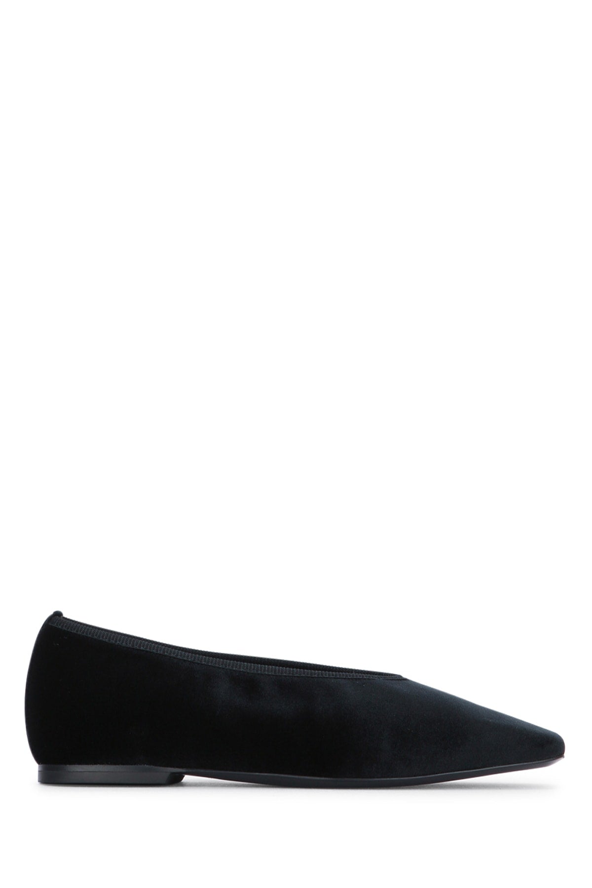 Toteme Minimalist velvet ballerinas