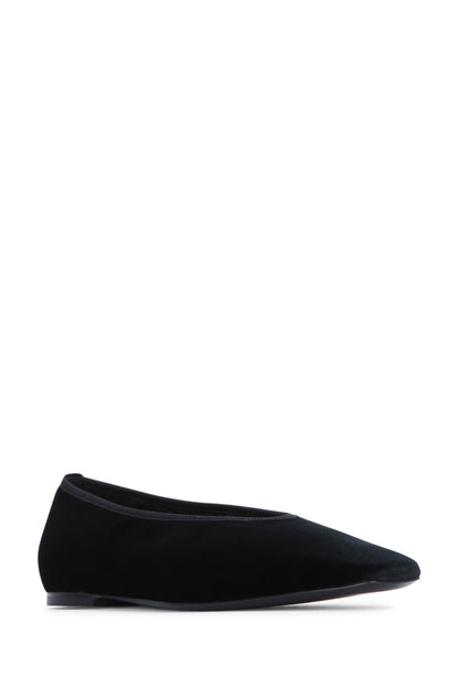 Toteme Minimalist velvet ballerinas