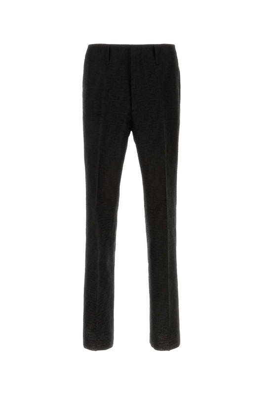TR LINEN FF JACQUARD ALLOVER PANTS