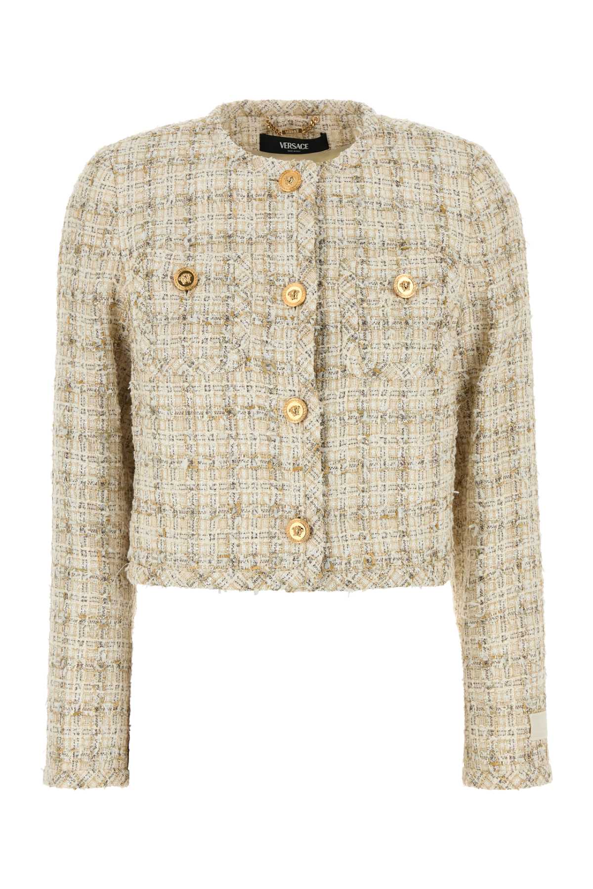 INFORMAL JACKET COTTON MIX FANCY TWEED BLAZERS AND VESTS