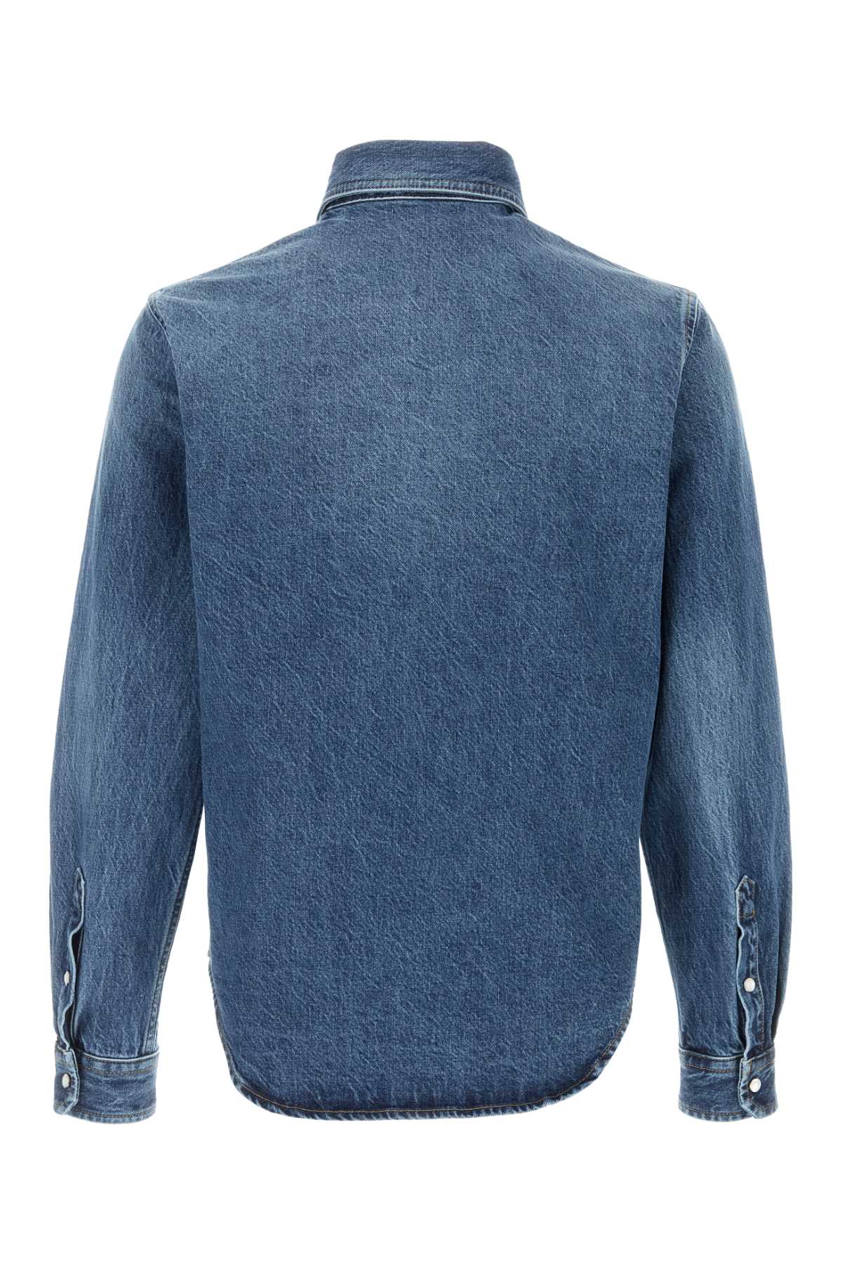 SHIRT DENIM STONE WASH BLUE DENIM FABRIC + EMBOSSE SHIRTS