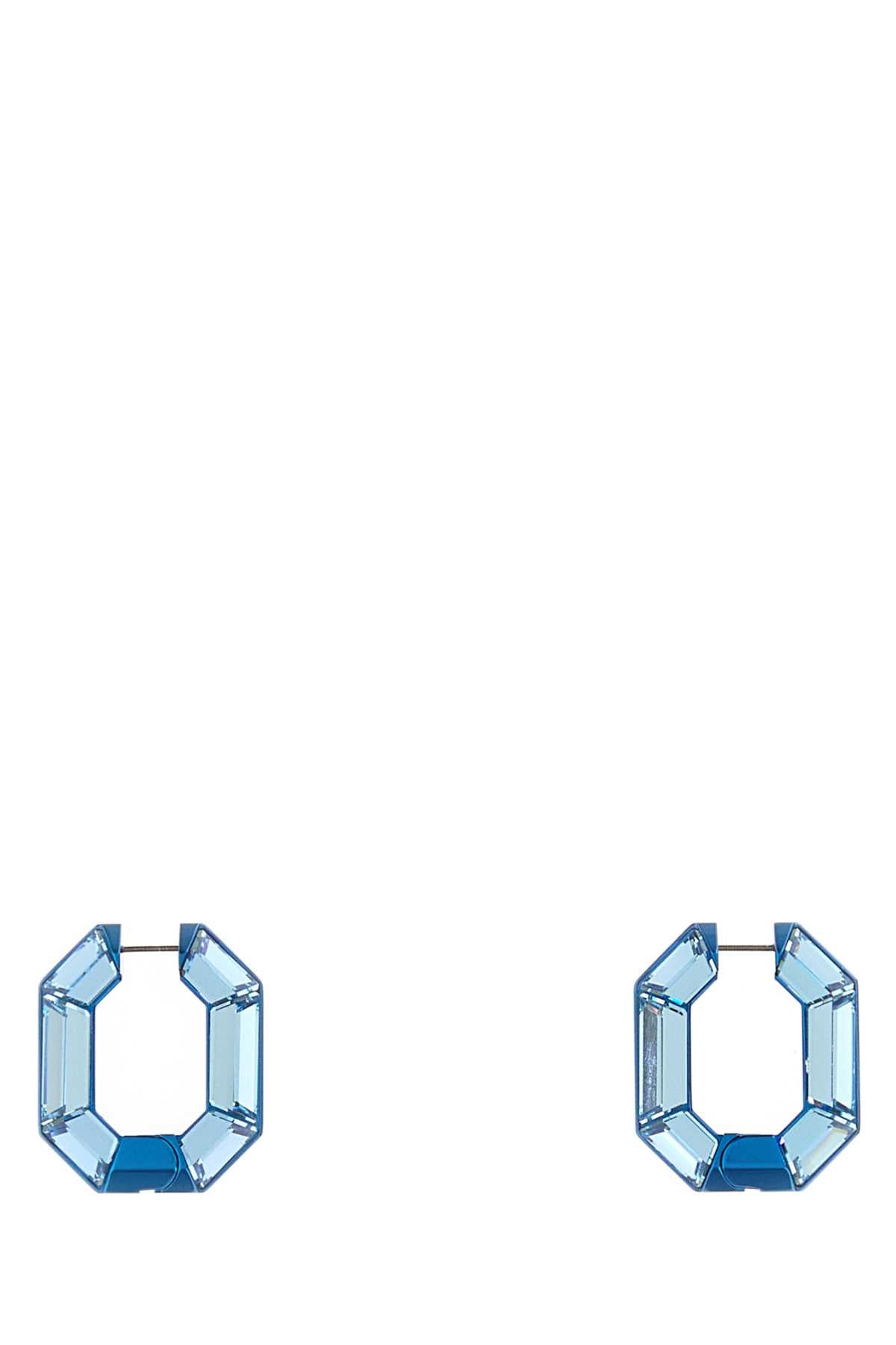 Swarovski Lucent:pe mn hoop blu/alu