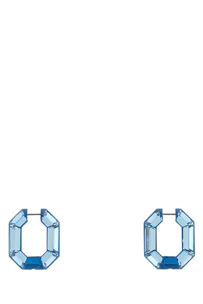 Swarovski Lucent:pe mn hoop blu/alu