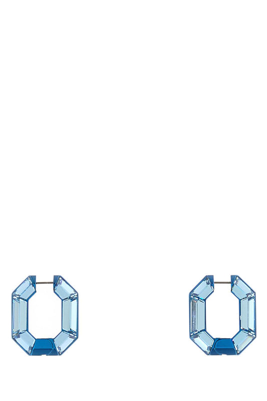 Swarovski Lucent:pe mn hoop blu/alu