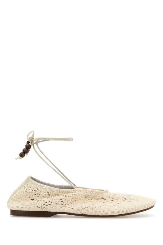 ROSEMARY CROCHET CREAM ESPADRILLES BALLERINAS