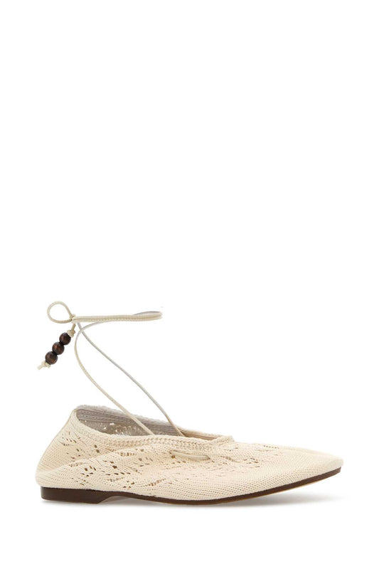 ROSEMARY CROCHET CREAM ESPADRILLES BALLERINAS