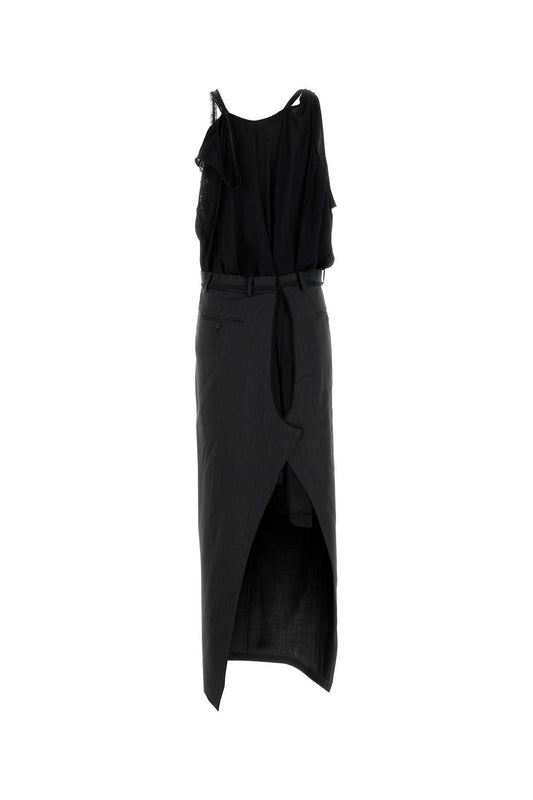 PATCHED SLIP DRESS DRESSES