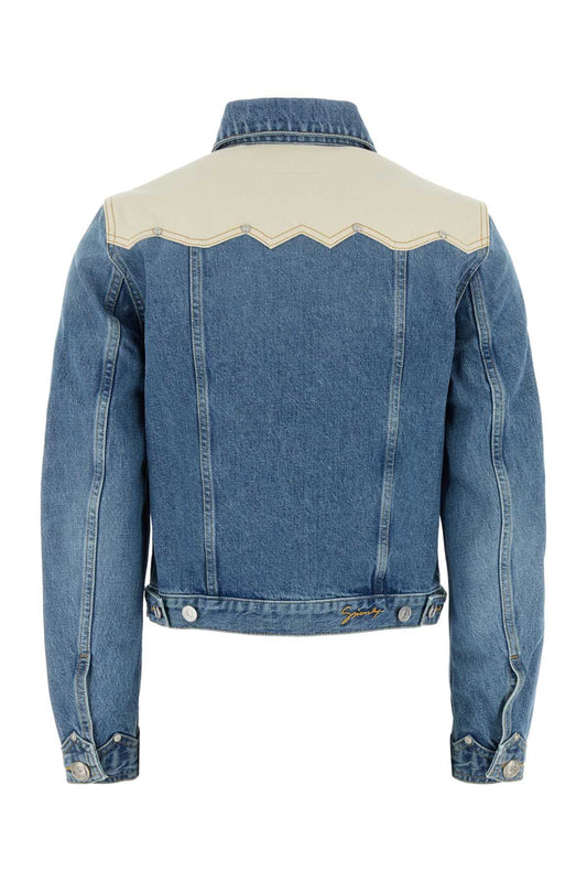 DENIM JACKET BACK DETAILS JACKETS