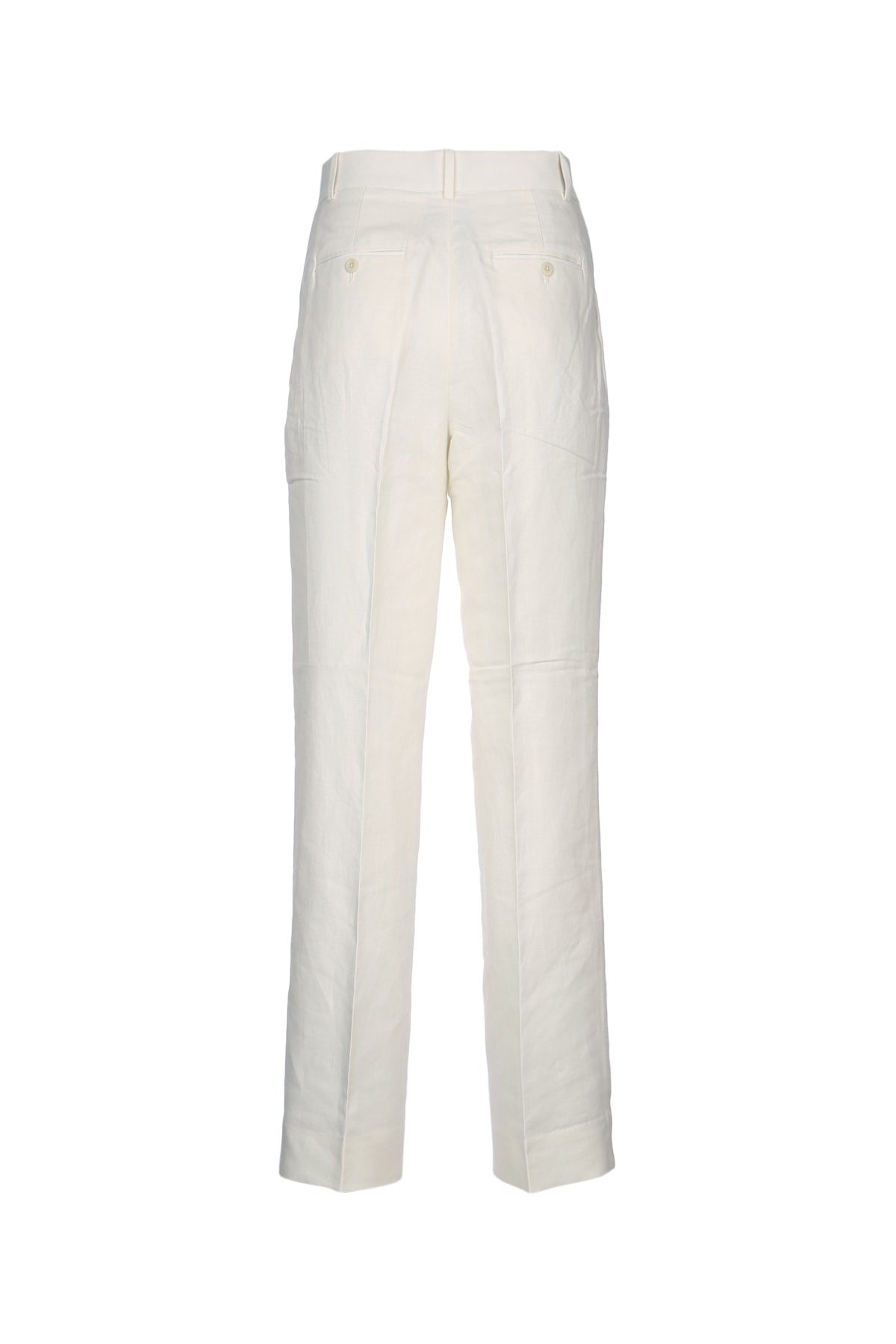 STRUCTURED LINEN PLEATED PANT PANTS