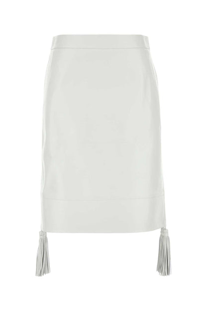 GONNA PELLE TASSEL SKIRTS