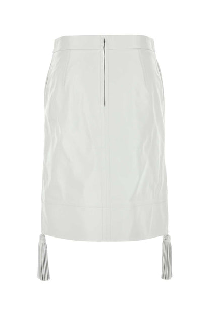 GONNA PELLE TASSEL SKIRTS